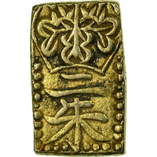 Moneda, Japón, Tempo, 2 Shu, Nishu Gin, 1832-1858, MBC+, Oro y plata, KM:18