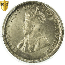 Coin, Hong Kong, George V, 10 Cents, 1935, PCGS, MS65, MS(65-70), Copper-nickel