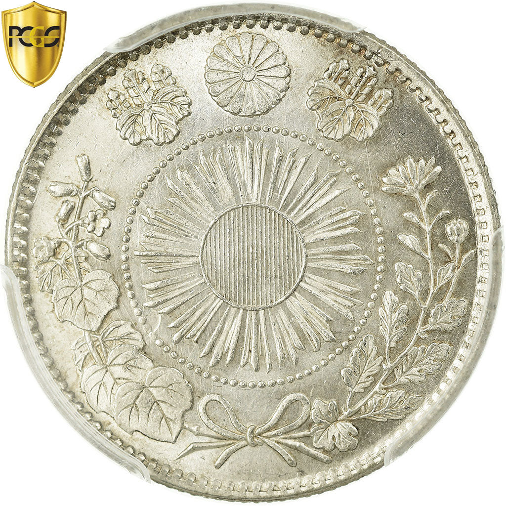Coin, Japan, Mutsuhito, 20 Sen, 1870, PCGS, MS66, MS(65-70), Silver, KM:3