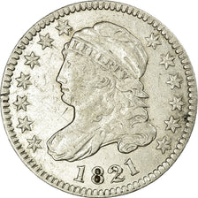 Coin, United States, Liberty Cap Dime, Dime, 1821, U.S. Mint, Philadelphia