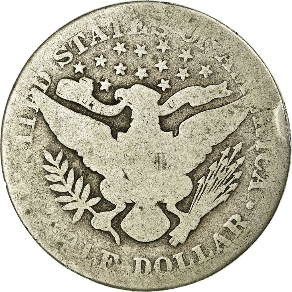 Coin, United States, Barber Half Dollar, Half Dollar, 1903, U.S. Mint