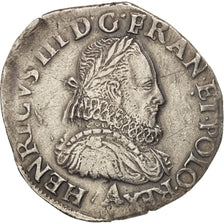 Francia, Henri III, Teston, 1575, Paris, Argento, Duplessy:1126