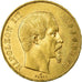 Coin, France, Napoleon III, 50 Francs, 1855, Strasbourg, AU(50-53), Gold