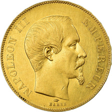 Coin, France, Napoleon III, 50 Francs, 1857, Paris, AU(55-58), Gold