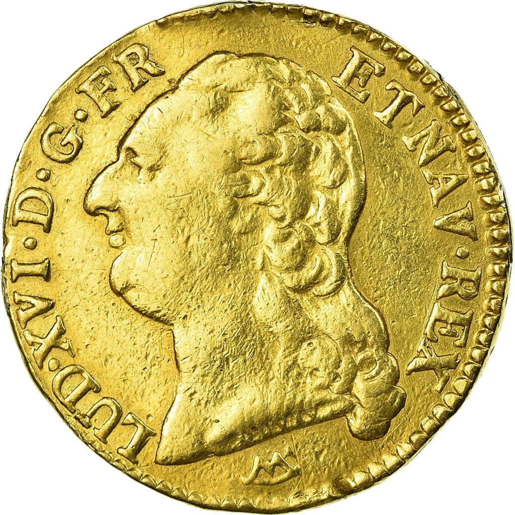 Moneda, Francia, Louis XVI, Louis d'or à la tête nue, Louis d'Or, 1786