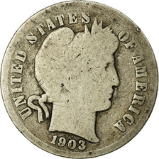 Coin, United States, Barber Dime, Dime, 1903, U.S. Mint, Philadelphia, VG(8-10)