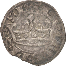 Coin, France, Double Parisis, 1322-1328, VF(30-35), Billon, Duplessy:244b