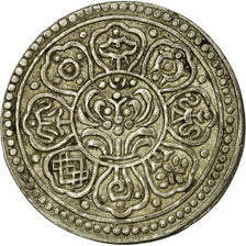 Coin, Tibet, Ga-den, Tangka, 1-1/2 Sho, 1912-22, Dode, EF(40-45), Billon
