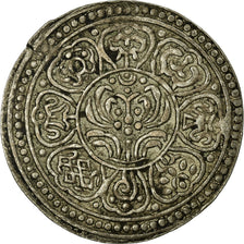 Coin, Tibet, Ga-den, Tangka, 1-1/2 Sho, 1912-22, Dode, EF(40-45), Billon