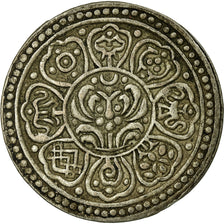 Coin, Tibet, Ga-den, Tangka, 1-1/2 Sho, 1908-12, Dode, EF(40-45), Billon