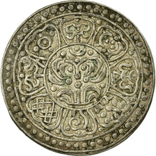 Coin, Tibet, Ga-den, Tangka, 1-1/2 Sho, 1908-12, Dode, VF(30-35), Billon