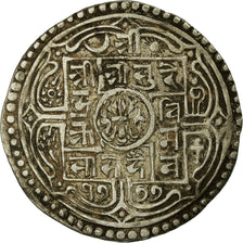 Coin, Nepal, SHAH DYNASTY, Surendra Vikrama, Mohar, 1855 (1777 SE), EF(40-45)