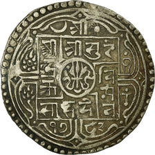 Moeda, Nepal, SHAH DYNASTY, Surendra Vikrama, Mohar, 1867 (1789 SE), VF(30-35)
