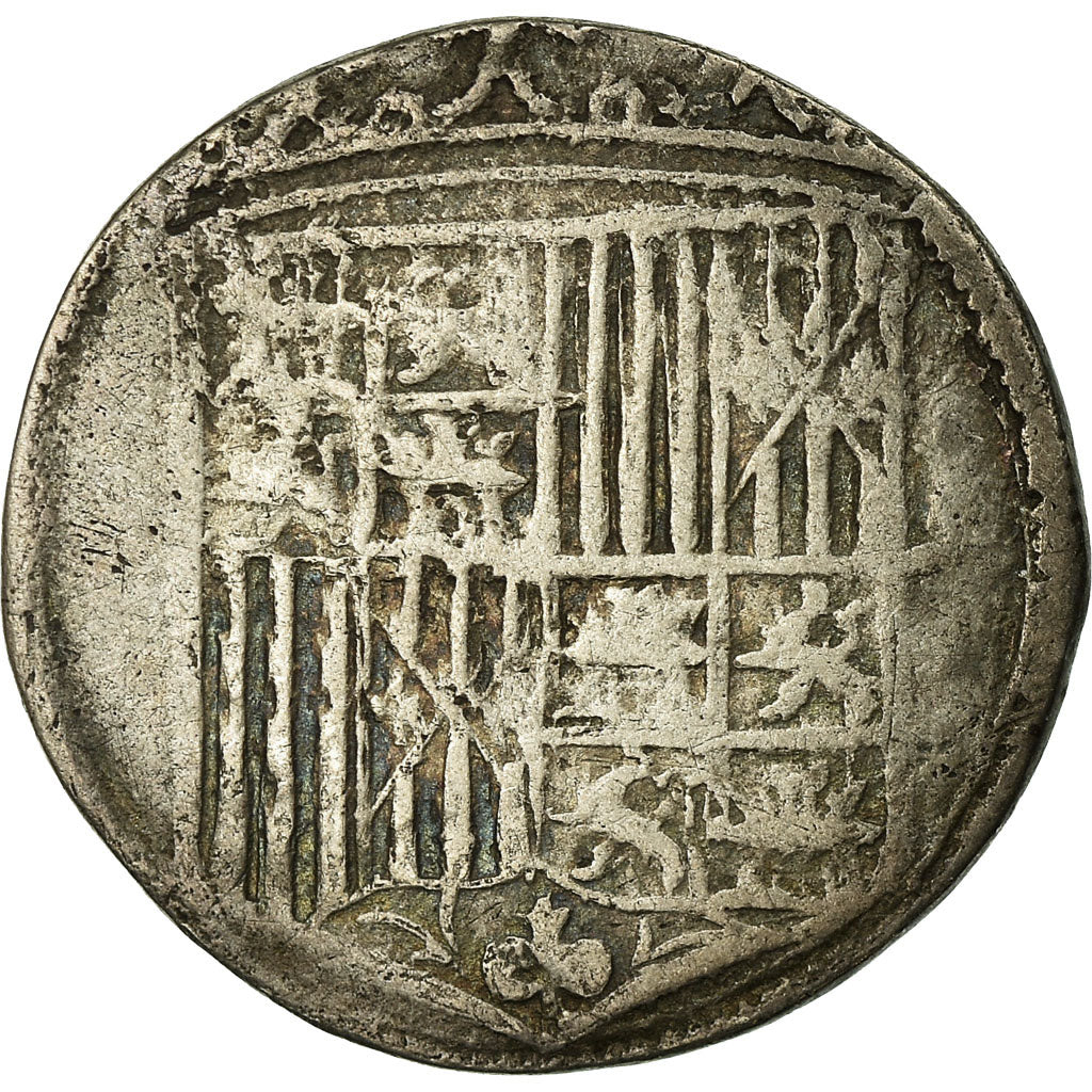 Monnaie, Espagne, Fernando & Isabel, Real, TB, Argent