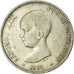 Coin, Spain, Alfonso XIII, 5 Pesetas, 1891, Madrid, VF(30-35), Silver, KM:689