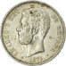 Coin, Spain, Amadeao I, 5 Pesetas, 1871, Madrid, EF(40-45), Silver, KM:666
