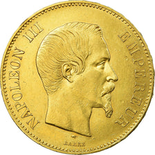 Coin, France, Napoleon III, 100 Francs, 1857, Paris, EF(40-45), Gold