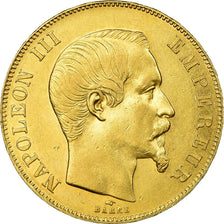 Moneda, Francia, Napoleon III, Napoléon III, 50 Francs, 1857, Paris, MBC+, Oro