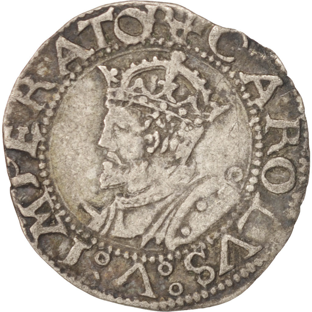 FRENCH STATES, Charles Quint, Carolus, 1543, Besançon, Silver, Boudeau:1292