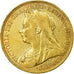 Moneta, Australia, Victoria, Sovereign, 1897, Melbourne, BB, Oro, KM:13