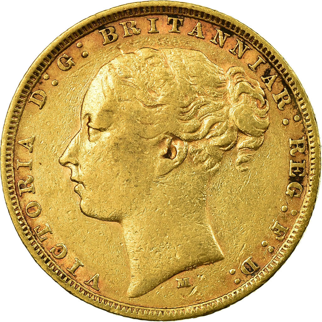 Coin, Australia, Victoria, Sovereign, 1879, Melbourne, EF(40-45), Gold, KM:7