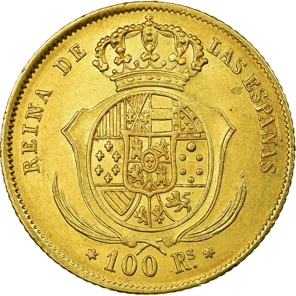 Moneda, España, Isabel II, 100 Reales, 1862, Madrid, EBC, Oro, KM:605.2