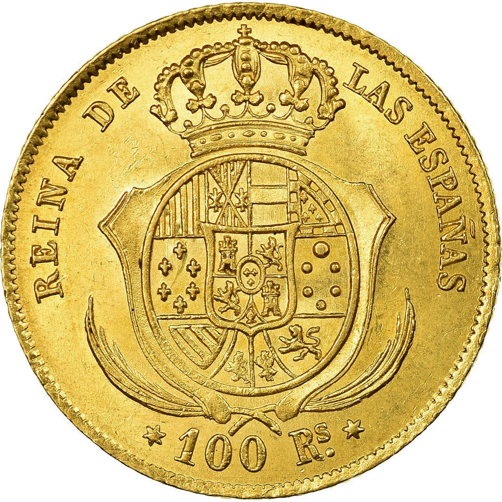 Monnaie, Espagne, Isabel II, 100 Reales, 1862, Madrid, SUP+, Or, KM:605.2