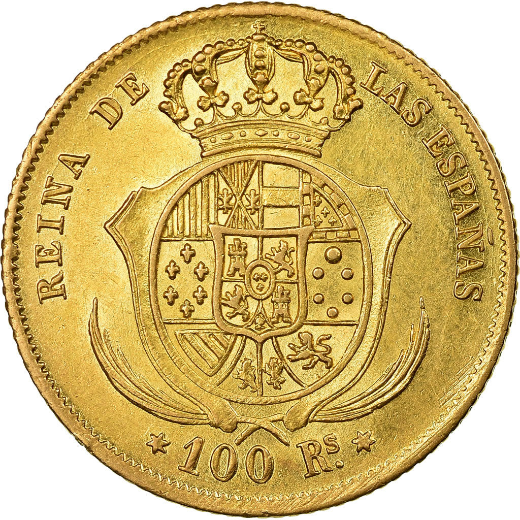 Moneda, España, Isabel II, 100 Reales, 1861, Madrid, EBC, Oro, KM:605.2