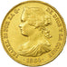 Coin, Spain, Isabel II, 100 Reales, 1864, Madrid, AU(55-58), Gold, KM:617.1