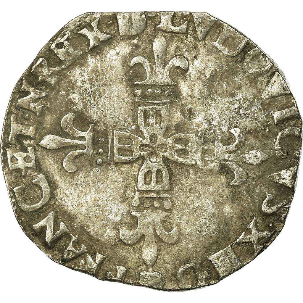 Munten, Frankrijk, Louis XIII, 1/4 Écu de Béarn, 1/4 Ecu, 1629, Morlaas, FR+