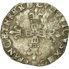 Munten, Frankrijk, Louis XIII, 1/4 Écu de Béarn, 1/4 Ecu, 1629, Morlaas, FR+