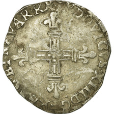 Moneda, Francia, Louis XIII, 1/4 Écu de Navarre, 1/4 Ecu, 1616, Saint Palais
