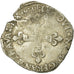 Moneda, Francia, Louis XIII, 1/4 Écu à la croix, 1/4 Ecu, 1611, Bordeaux, BC+