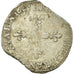 Moneta, Francia, Henri IV, 1/4 Ecu, 1607, La Rochelle, MB+, Argento