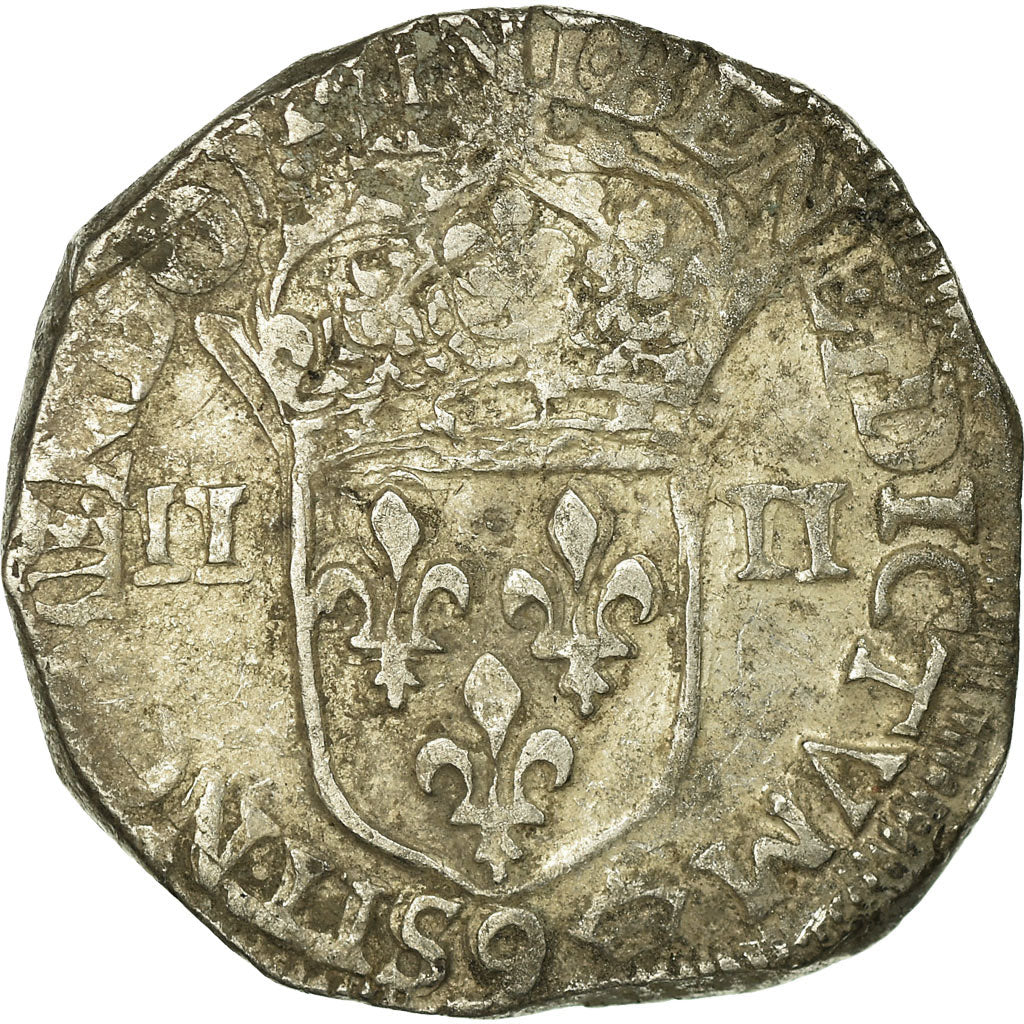 Coin, France, Louis XIII, 1/4 Écu à la croix, 1/4 Ecu, 1612, Rennes
