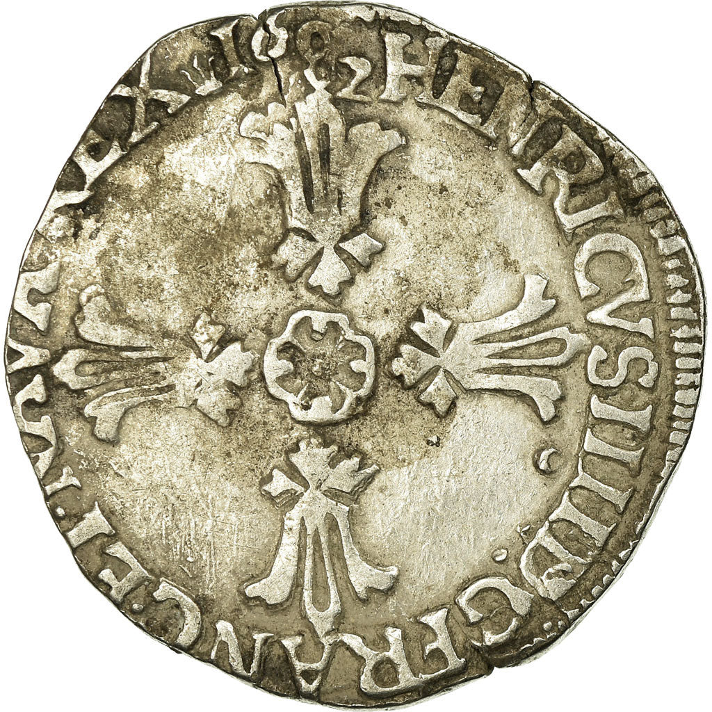 Monnaie, France, Henri IV, 1/4 Ecu, 1602, Rennes, TTB, Argent, Sombart:4686