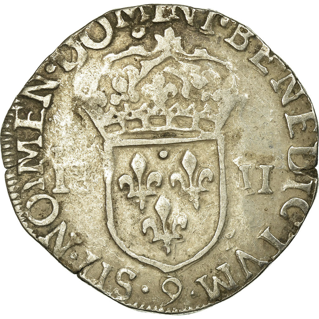 Monnaie, France, Henri IV, 1/4 Ecu, 1602, Rennes, TTB, Argent, Sombart:4686