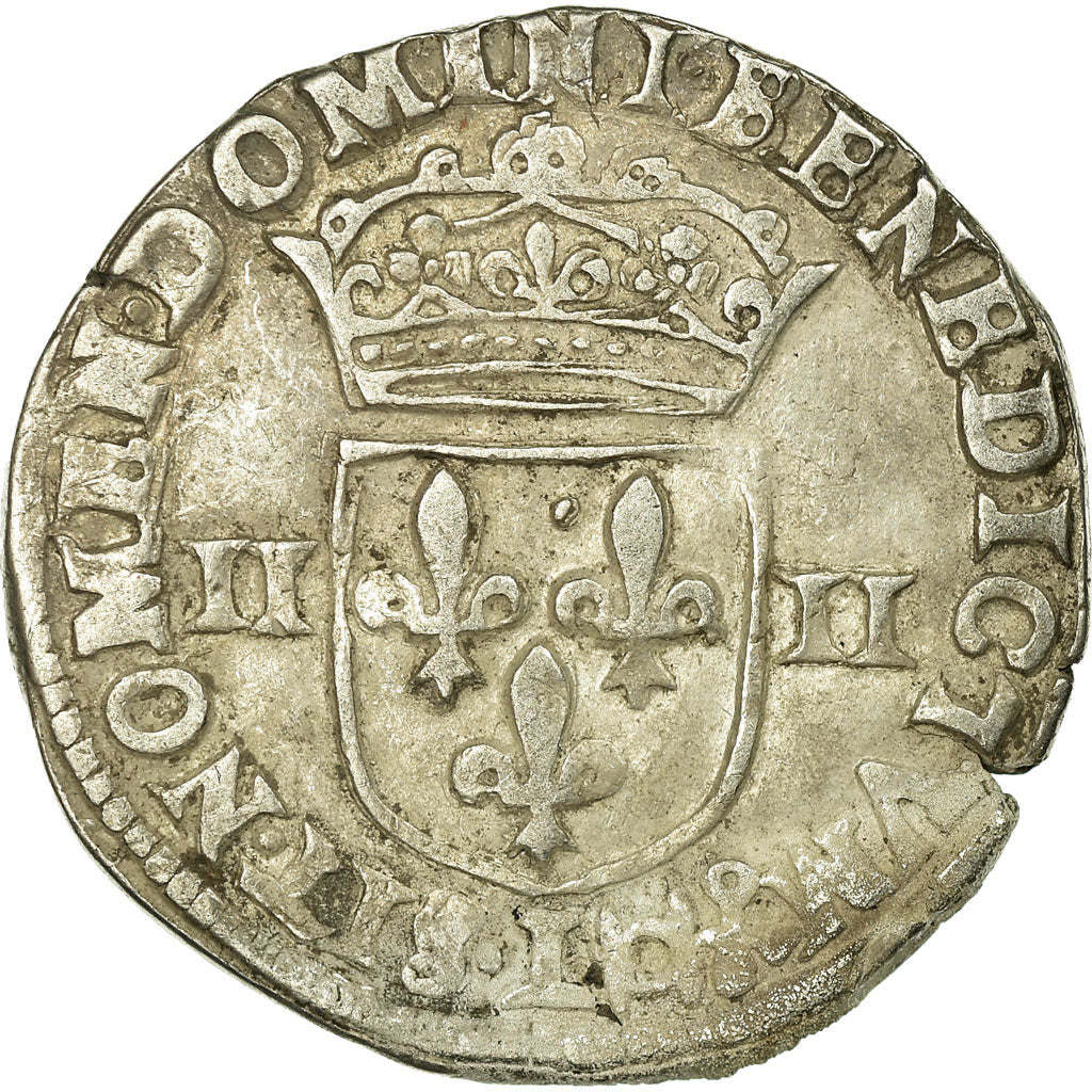 Moneta, Francia, Henri IV, 1/4 Ecu, 1605, Bayonne, BB, Argento, Sombart:4686