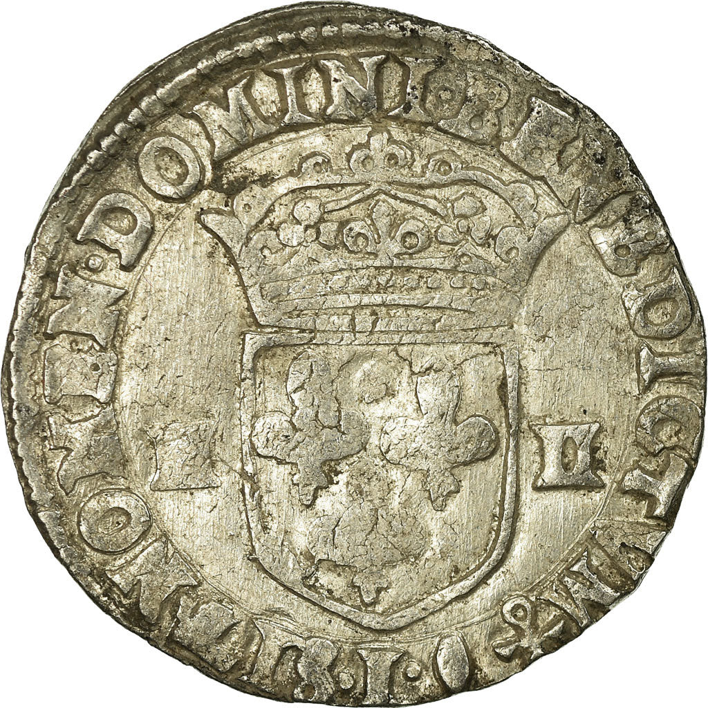 Moeda, França, Louis XIII, 1/4 Écu à la croix, 1/4 Ecu, 1622, Bayonne