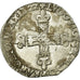 Moeda, França, Louis XIII, 1/4 Écu à la croix, 1/4 Ecu, 1622, Bayonne