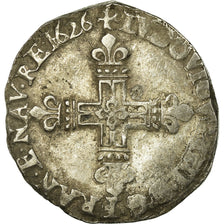Münze, Frankreich, Louis XIII, 1/4 Écu à la croix, 1/4 Ecu, 1626, Bayonne