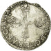 Moeda, França, Charles X, 1/4 Ecu, 1592, Nantes, VF(20-25), Prata, Sombart:4670