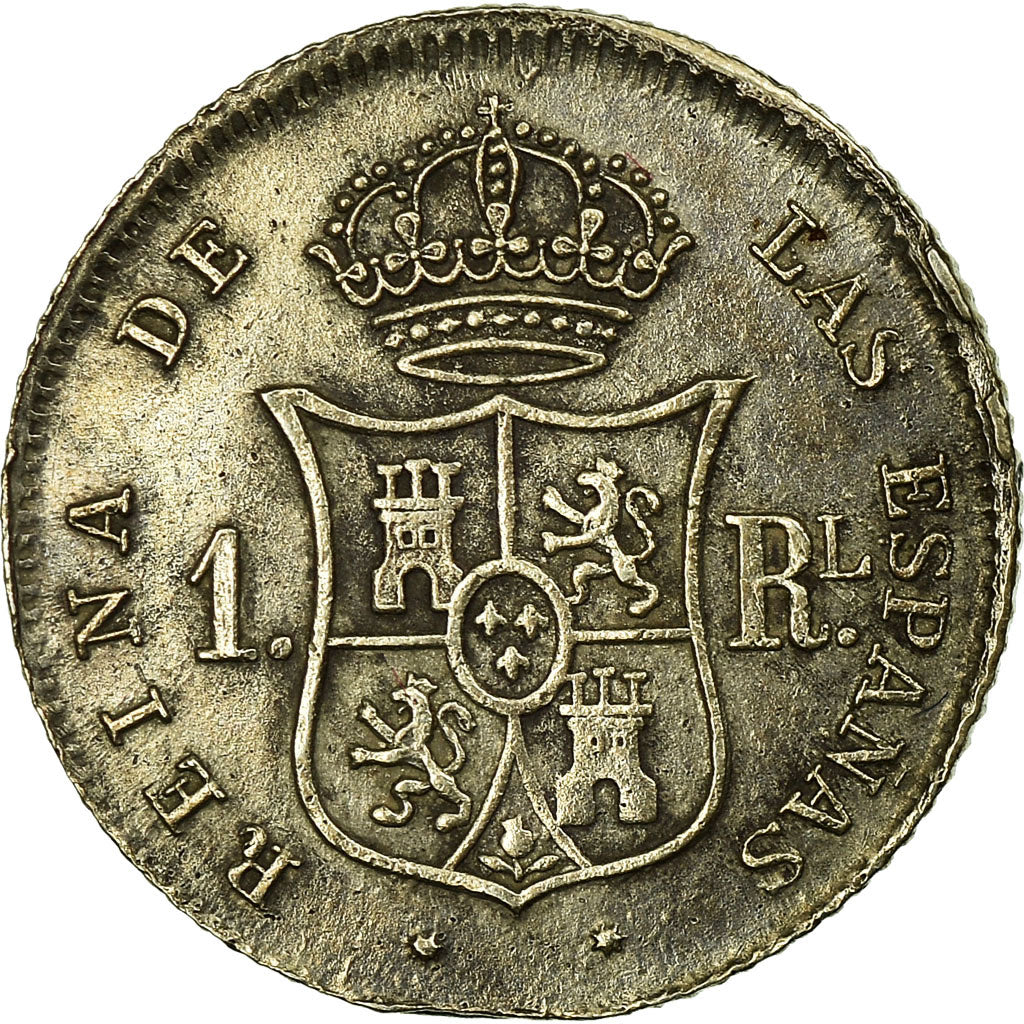 Coin, Spain, Isabel II, Real, 1852, Sevilla, AU(50-53), Silver, KM:598.3