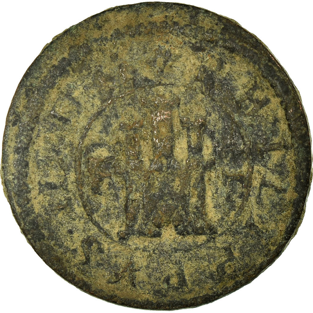 Coin, Spain, Philip III, 2 Maravedis, 1607, Segovia, VF(20-25), Bronze, KM:3.7