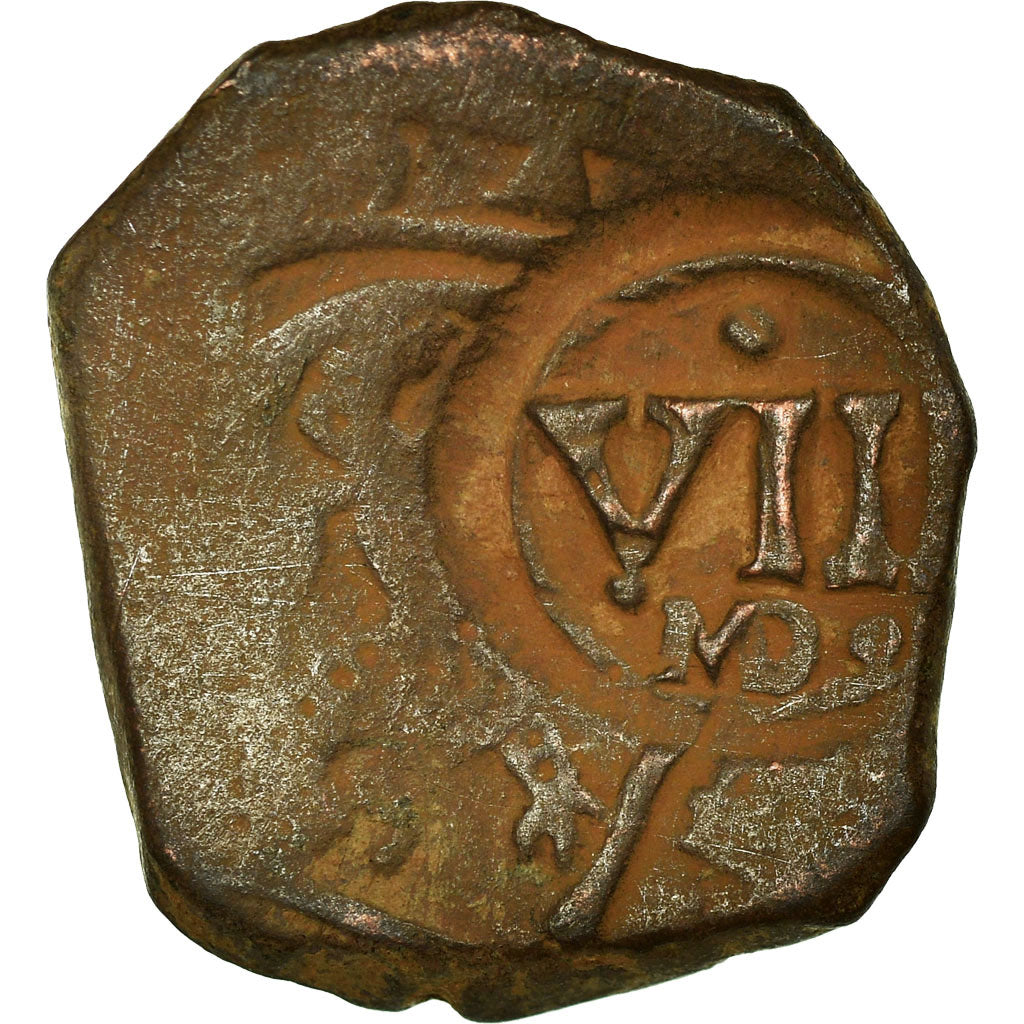 Coin, Spain, Philip IV, 8 Maravedis, 1641, VF(20-25), Copper