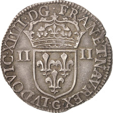 Monnaie, France, Louis XIV, 1/4 Écu, frappé au marteau, 1/4 Ecu, 1645
