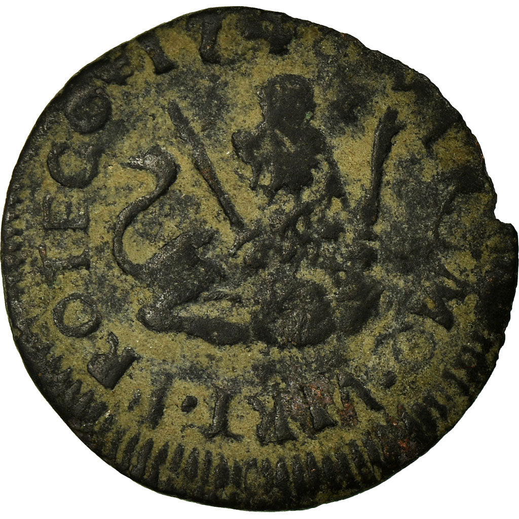 Coin, Spain, Ferdinand VI, Maravedi, 1746, Segovia, VF(30-35), Copper, KM:368