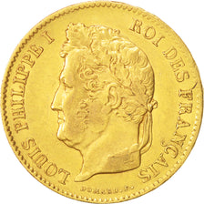 France, Louis-Philippe, 40 Francs, 1833, Paris, Gold, KM:747.1, Gadoury:1106