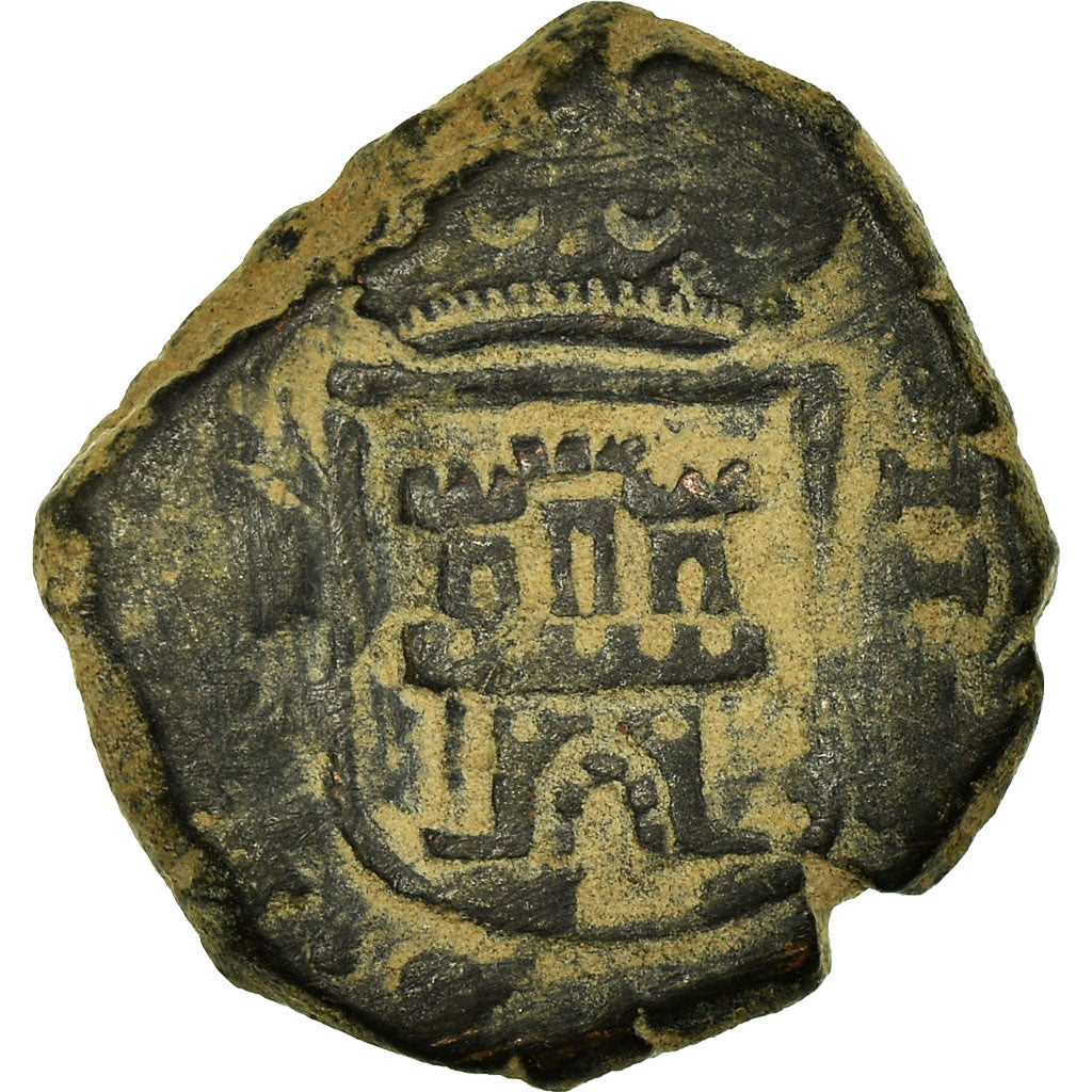 Coin, Spain, Charles II, 2 Maravedis, 1684, Segovia, VF(30-35), Bronze, KM:5.7