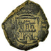 Coin, Spain, Charles II, 2 Maravedis, 1684, Segovia, VF(30-35), Bronze, KM:5.7